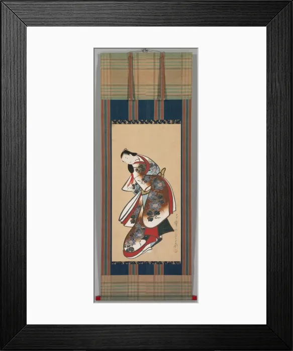 Framed Print : Courtesan, early 1700s. Creator: Kaigetsud? Doshin (Japanese, active 1711-1736) Framed Print : Courtesan, early 1700s. Creator: Kaigetsud? Doshin (Japanese, active 1711-1736)