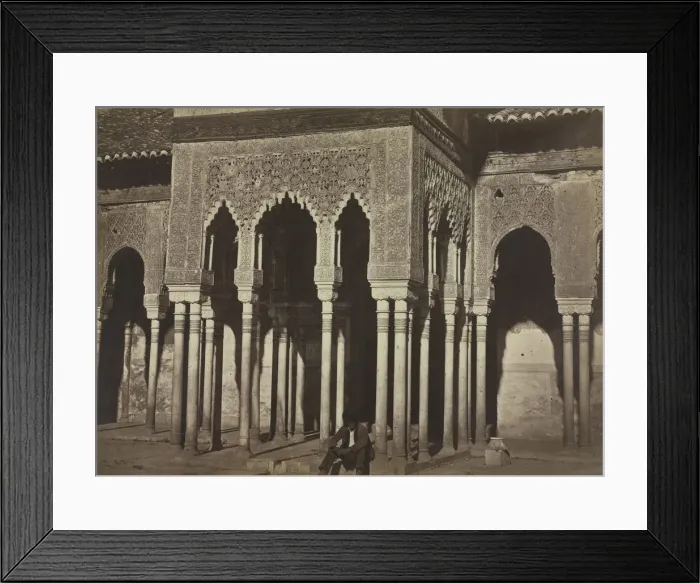 Framed Print : Courtyard, Alhambra, 1857-58. Creator: Charles Clifford (British, 1819-1883) Framed Print : Courtyard, Alhambra, 1857-58. Creator: Charles Clifford (British, 1819-1883)