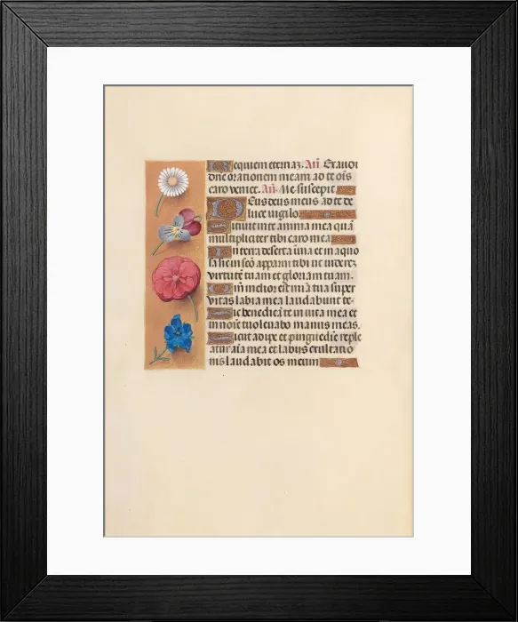 Framed Print : Hours of Queen Isabella the Catholic, Queen of Spain: Fol. 249v, c. 1500. Creator Framed Print : Hours of Queen Isabella the Catholic, Queen of Spain: Fol. 249v, c. 1500. Creator