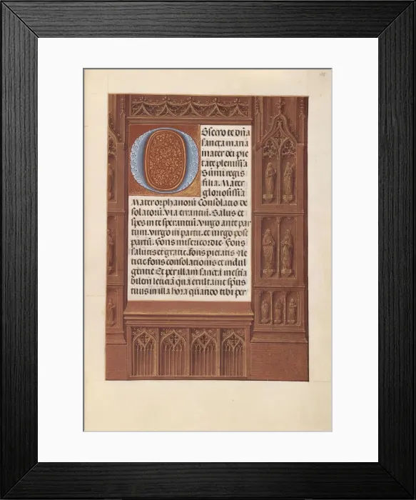 Framed Print : Hours of Queen Isabella the Catholic, Queen of Spain: Fol. 258r, c. 1500. Creator Framed Print : Hours of Queen Isabella the Catholic, Queen of Spain: Fol. 258r, c. 1500. Creator