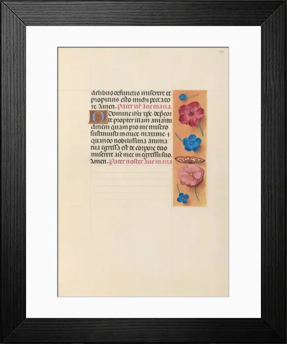 Framed Print : Hours of Queen Isabella the Catholic, Queen of Spain: Fol. 266r, c. 1500. Creator Framed Print : Hours of Queen Isabella the Catholic, Queen of Spain: Fol. 266r, c. 1500. Creator