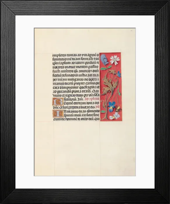 Framed Print : Hours of Queen Isabella the Catholic, Queen of Spain: Fol Framed Print : Hours of Queen Isabella the Catholic, Queen of Spain: Fol