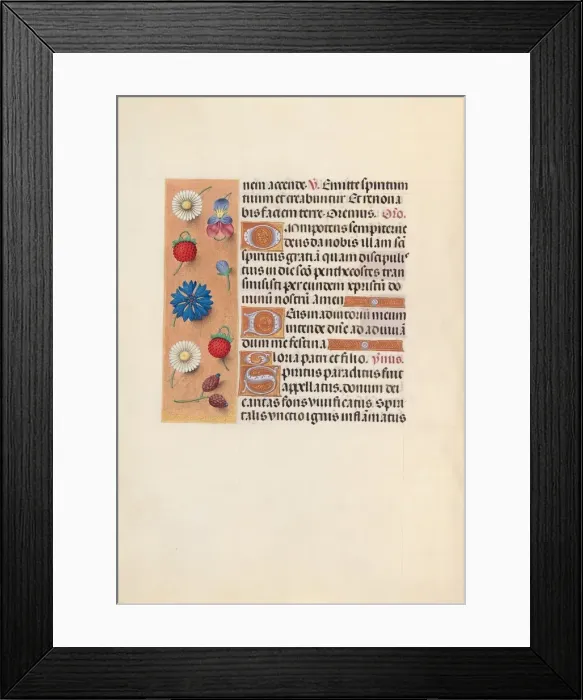 Framed Print : Hours of Queen Isabella the Catholic, Queen of Spain: Fol Framed Print : Hours of Queen Isabella the Catholic, Queen of Spain: Fol