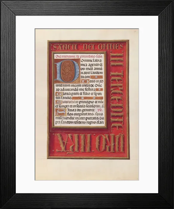 Framed Print : Hours of Queen Isabella the Catholic, Queen of Spain: Fol Framed Print : Hours of Queen Isabella the Catholic, Queen of Spain: Fol