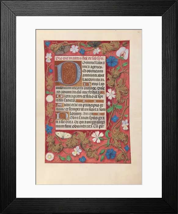 Framed Print : Hours of Queen Isabella the Catholic, Queen of Spain: Fol Framed Print : Hours of Queen Isabella the Catholic, Queen of Spain: Fol