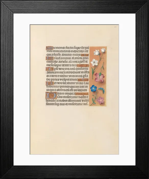 Framed Print : Hours of Queen Isabella the Catholic, Queen of Spain: Fol. 250r, c. 1500. Creator Framed Print : Hours of Queen Isabella the Catholic, Queen of Spain: Fol. 250r, c. 1500. Creator
