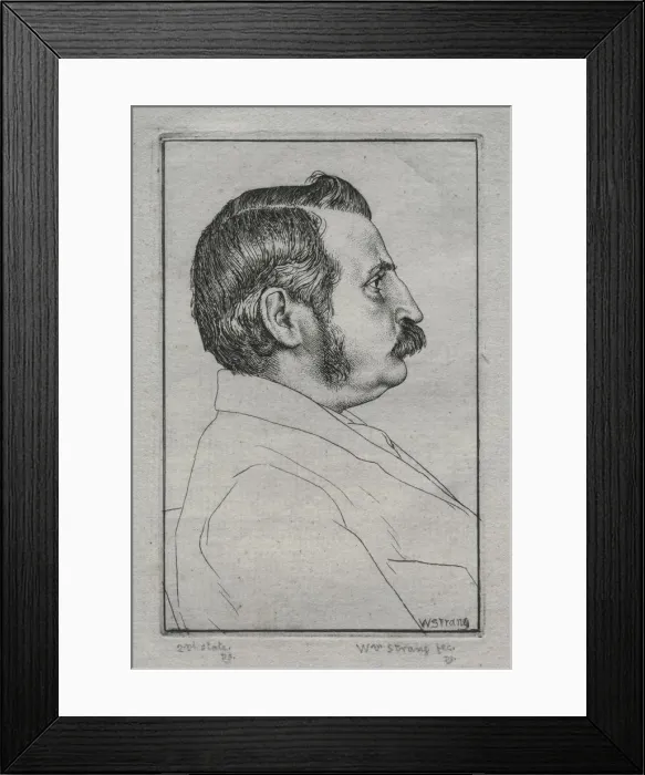 Framed Print : Henry Austin Dobson, No. 2, 1894. Creator: William Strang (British, 1859-1921) Framed Print : Henry Austin Dobson, No. 2, 1894. Creator: William Strang (British, 1859-1921)