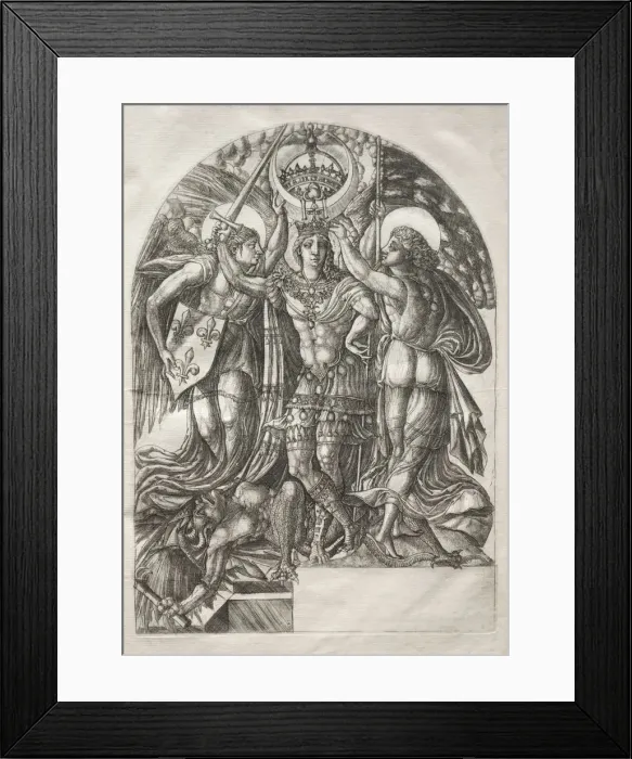 Framed Print : Henry II, King of France, before 1561. Creator: Jean Duvet (French, 1485-1561) Framed Print : Henry II, King of France, before 1561. Creator: Jean Duvet (French, 1485-1561)