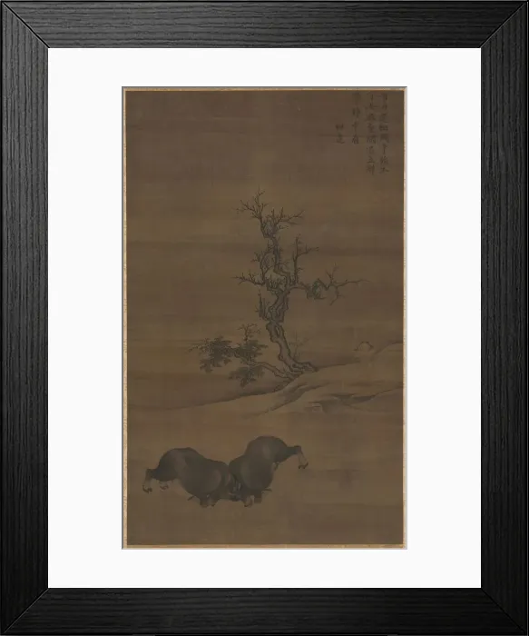 Framed Print : Herdboys and Buffalo in Landscape, 1200s. Creator: Guo Min (Chinese, mid-late 1200s) Framed Print : Herdboys and Buffalo in Landscape, 1200s. Creator: Guo Min (Chinese, mid-late 1200s)