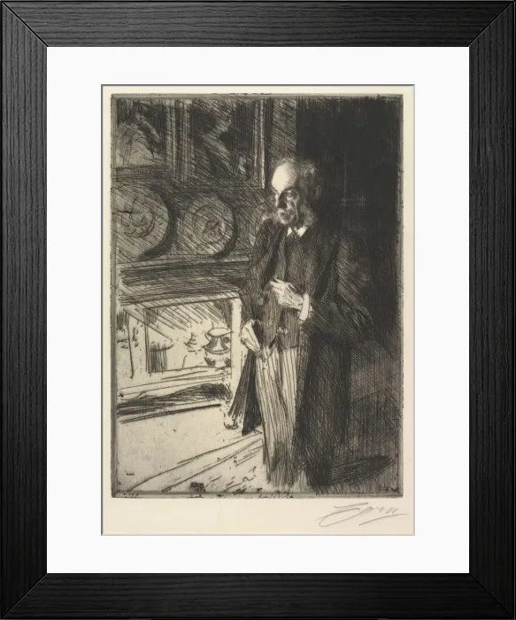 Framed Print : Herny Marquand, 1893. Creator: Anders Zorn (Swedish, 1860-1920) Framed Print : Herny Marquand, 1893. Creator: Anders Zorn (Swedish, 1860-1920)