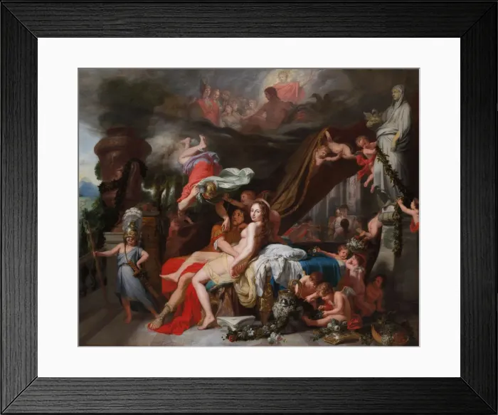 Framed Print : Hermes Ordering Calypso to Release Odysseus, c. 1670. Creator: Gerard de Lairesse (Flemish Framed Print : Hermes Ordering Calypso to Release Odysseus, c. 1670. Creator: Gerard de Lairesse (Flemish