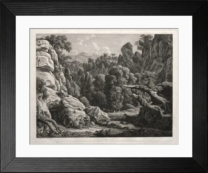 Framed Print : Heroic Landscape: Landscape with the Temptation of Christ, 1799 Framed Print : Heroic Landscape: Landscape with the Temptation of Christ, 1799