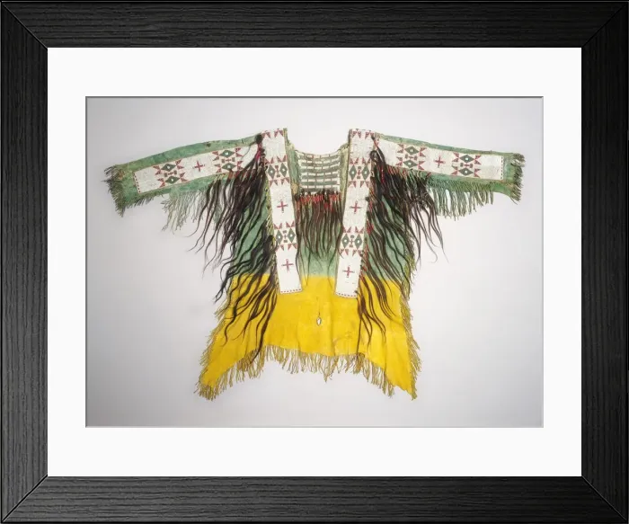 Framed Print : Hide Shirt, c. 1890. Creator: Unknown