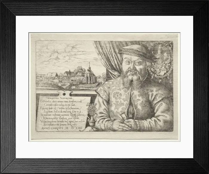 Framed Print : Hieronymus Schurstab, Mayor of Nuremberg, 1554. Creator: Hanns Lautensack (German, 1524-1566) Framed Print : Hieronymus Schurstab, Mayor of Nuremberg, 1554. Creator: Hanns Lautensack (German, 1524-1566)