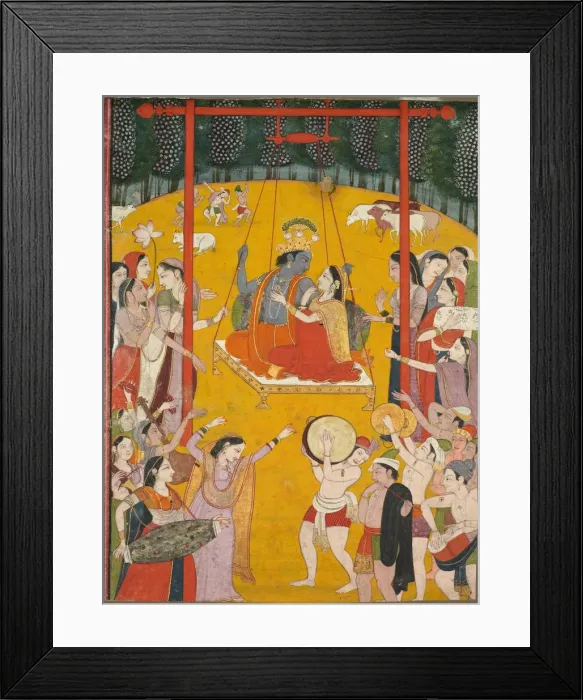 Framed Print : Hindola Raga, c. 1790-1800. Creator: Unknown Framed Print : Hindola Raga, c. 1790-1800. Creator: Unknown