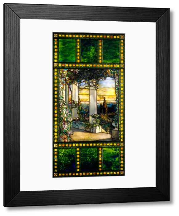 Framed Print : Hinds House Window, c. 1900. Creator: Tiffany Glass & Decorating Co. (American, 1892-1900) Framed Print : Hinds House Window, c. 1900. Creator: Tiffany Glass & Decorating Co. (American, 1892-1900)