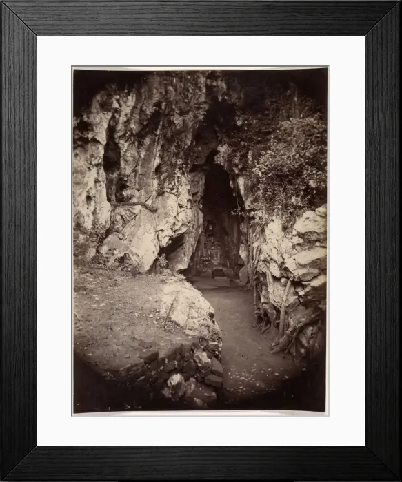Framed Print : Hoa Nghiem Cave, Grotto of the August Transformation, c. 1875. Creator: Emile Gsell (French Framed Print : Hoa Nghiem Cave, Grotto of the August Transformation, c. 1875. Creator: Emile Gsell (French