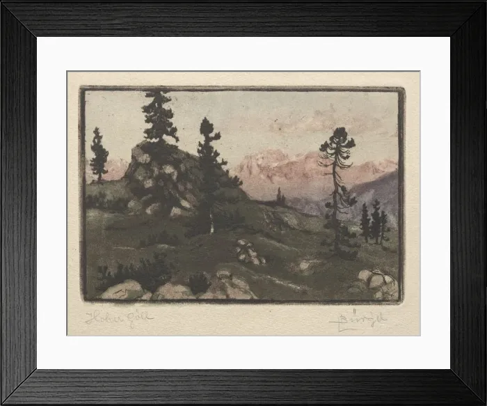 Framed Print : Hoher Gull. Creator: Hugo Burghel (German, 1853-1903) Framed Print : Hoher Gull. Creator: Hugo Burghel (German, 1853-1903)