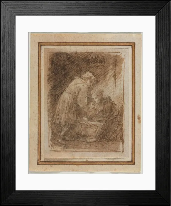 Framed Print : Holy Family, 17th century. Creator: Anonymous Framed Print : Holy Family, 17th century. Creator: Anonymous
