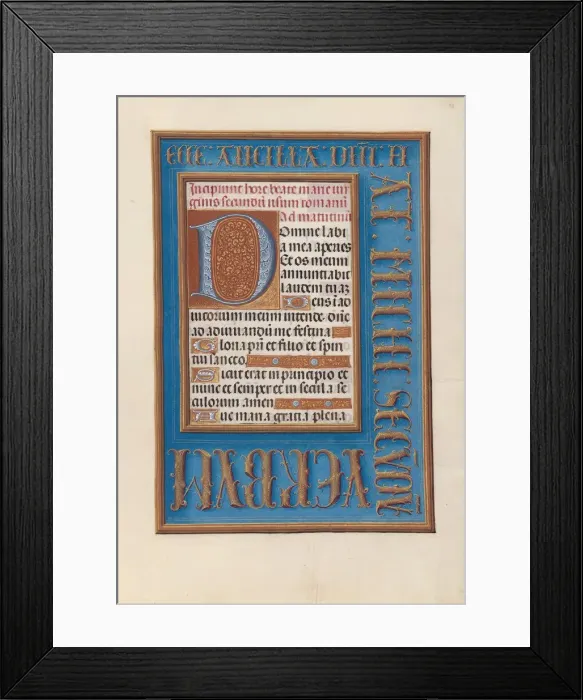 Framed Print : Hours of Queen Isabella the Catholic, Queen of Spain: Fol, 98r, c Framed Print : Hours of Queen Isabella the Catholic, Queen of Spain: Fol, 98r, c