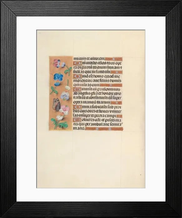 Framed Print : Hours of Queen Isabella the Catholic, Queen of Spain: Fol. 100v, c. 1500. Creator Framed Print : Hours of Queen Isabella the Catholic, Queen of Spain: Fol. 100v, c. 1500. Creator