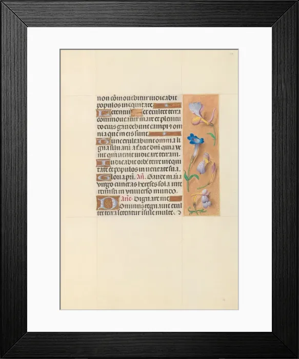 Framed Print : Hours of Queen Isabella the Catholic, Queen of Spain: Fol. 108r, c. 1500. Creator Framed Print : Hours of Queen Isabella the Catholic, Queen of Spain: Fol. 108r, c. 1500. Creator