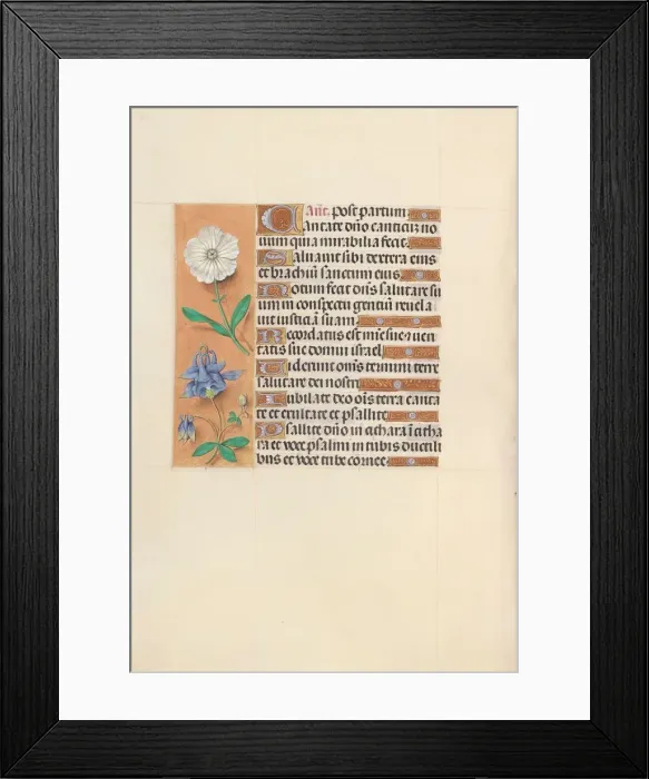 Framed Print : Hours of Queen Isabella the Catholic, Queen of Spain: Fol. 109v, c. 1500. Creator Framed Print : Hours of Queen Isabella the Catholic, Queen of Spain: Fol. 109v, c. 1500. Creator