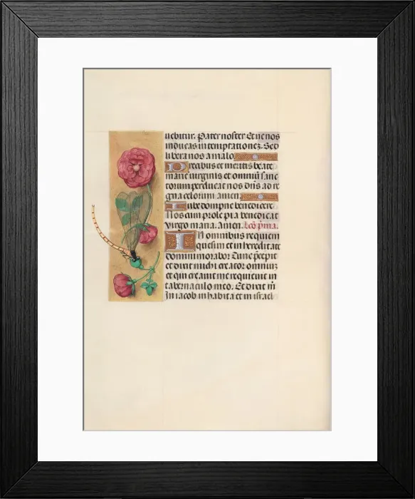 Framed Print : Hours of Queen Isabella the Catholic, Queen of Spain: Fol. 110v, c. 1500. Creator Framed Print : Hours of Queen Isabella the Catholic, Queen of Spain: Fol. 110v, c. 1500. Creator