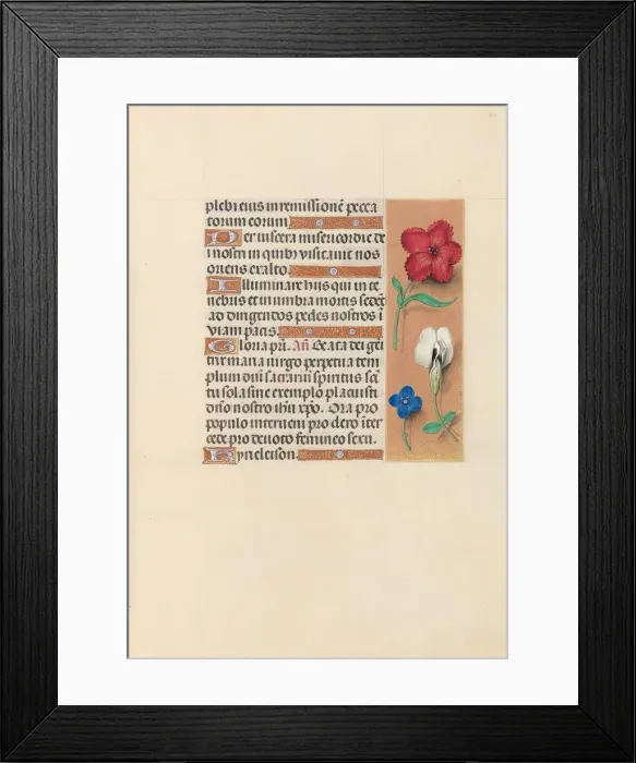 Framed Print : Hours of Queen Isabella the Catholic, Queen of Spain: Fol. 124r, c. 1500. Creator Framed Print : Hours of Queen Isabella the Catholic, Queen of Spain: Fol. 124r, c. 1500. Creator
