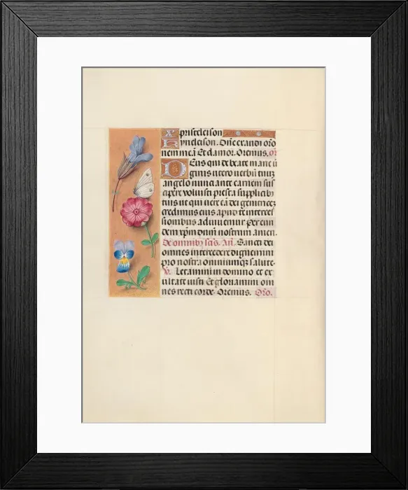 Framed Print : Hours of Queen Isabella the Catholic, Queen of Spain: Fol. 124v, c. 1500. Creator Framed Print : Hours of Queen Isabella the Catholic, Queen of Spain: Fol. 124v, c. 1500. Creator