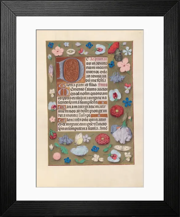 Framed Print : Hours of Queen Isabella the Catholic, Queen of Spain: Fol. 127r, c. 1500. Creator Framed Print : Hours of Queen Isabella the Catholic, Queen of Spain: Fol. 127r, c. 1500. Creator