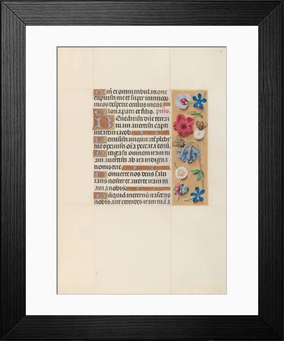 Framed Print : Hours of Queen Isabella the Catholic, Queen of Spain: Fol. 128r, c. 1500. Creator Framed Print : Hours of Queen Isabella the Catholic, Queen of Spain: Fol. 128r, c. 1500. Creator