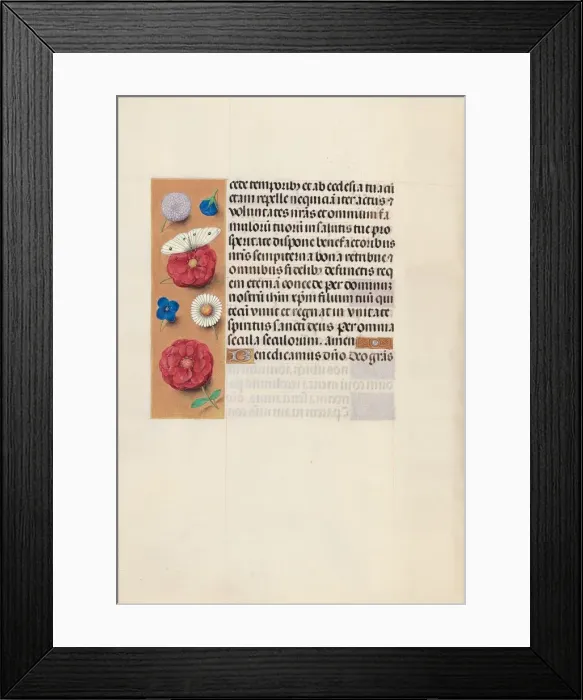 Framed Print : Hours of Queen Isabella the Catholic, Queen of Spain: Fol. 130v, c. 1500. Creator Framed Print : Hours of Queen Isabella the Catholic, Queen of Spain: Fol. 130v, c. 1500. Creator
