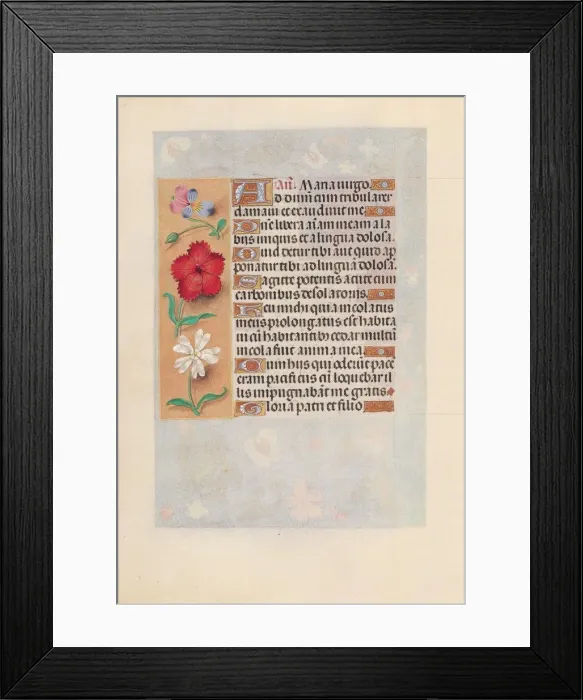 Framed Print : Hours of Queen Isabella the Catholic, Queen of Spain: Fol. 132v, c. 1500. Creator Framed Print : Hours of Queen Isabella the Catholic, Queen of Spain: Fol. 132v, c. 1500. Creator