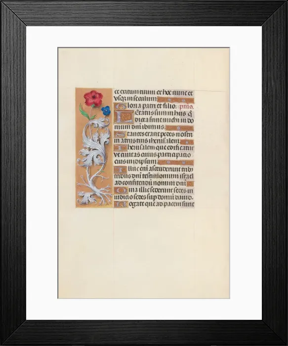 Framed Print : Hours of Queen Isabella the Catholic, Queen of Spain: Fol. 133v, c. 1500. Creator Framed Print : Hours of Queen Isabella the Catholic, Queen of Spain: Fol. 133v, c. 1500. Creator