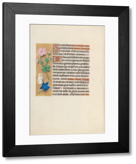 Framed Print : Hours of Queen Isabella the Catholic, Queen of Spain: Fol. 134v, c. 1500. Creator Framed Print : Hours of Queen Isabella the Catholic, Queen of Spain: Fol. 134v, c. 1500. Creator