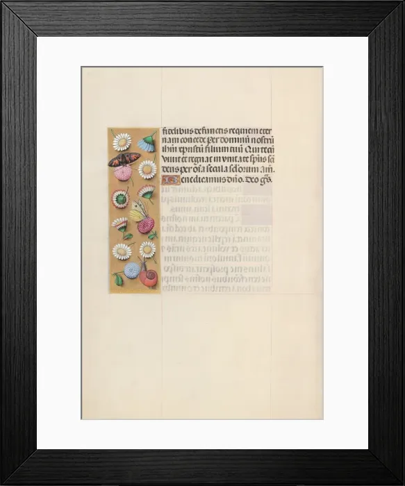 Framed Print : Hours of Queen Isabella the Catholic, Queen of Spain: Fol. 135v, c. 1500. Creator Framed Print : Hours of Queen Isabella the Catholic, Queen of Spain: Fol. 135v, c. 1500. Creator