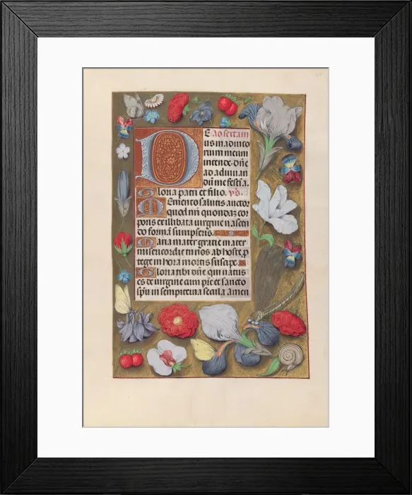 Framed Print : Hours of Queen Isabella the Catholic, Queen of Spain: Fol. 137r, c. 1500. Creator Framed Print : Hours of Queen Isabella the Catholic, Queen of Spain: Fol. 137r, c. 1500. Creator