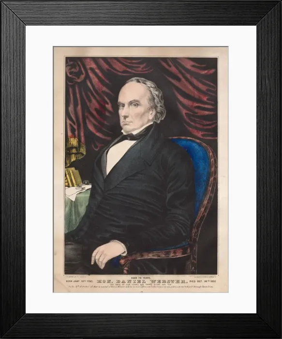 Framed Print : Hon. Daniel Webster, Aged 70 Years. Creator: James Merritt Ives (American, 1824-1895) Framed Print : Hon. Daniel Webster, Aged 70 Years. Creator: James Merritt Ives (American, 1824-1895)