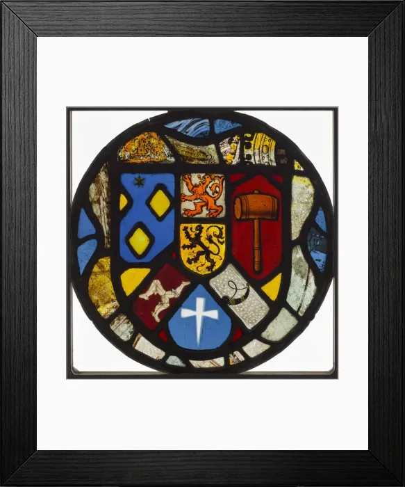 Framed Print : Heraldic Roundel, 1500s. Creator: Unknown Framed Print : Heraldic Roundel, 1500s. Creator: Unknown