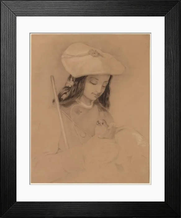 Framed Print : Highland Lassie. Creator: Edwin Henry Landseer (British, 1802-1873) Framed Print : Highland Lassie. Creator: Edwin Henry Landseer (British, 1802-1873)