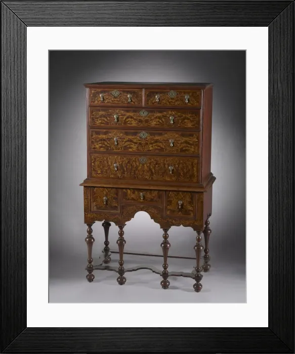 Framed Print : Highboy, 1700-1720. Creator: Unknown Framed Print : Highboy, 1700-1720. Creator: Unknown