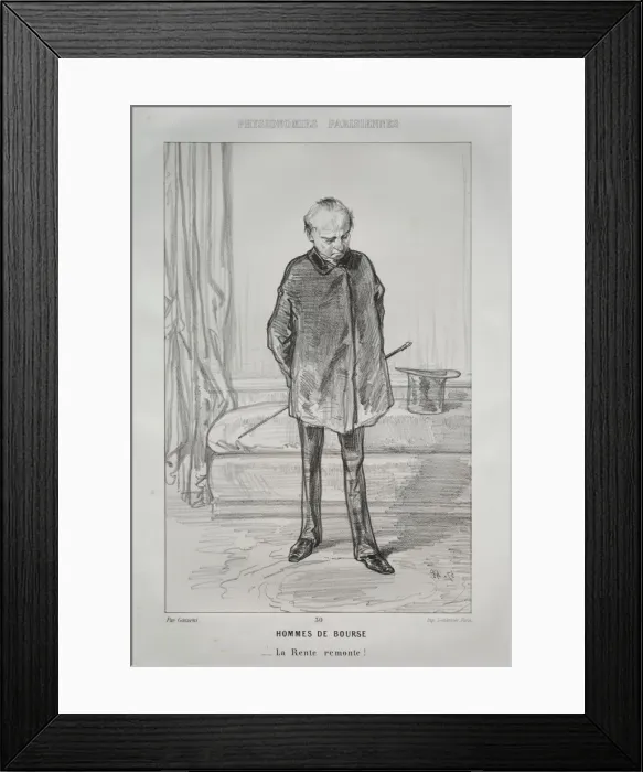 Framed Print : Hommes de Bourse. Creator: Paul Gavarni (French, 1804-1866) Framed Print : Hommes de Bourse. Creator: Paul Gavarni (French, 1804-1866)