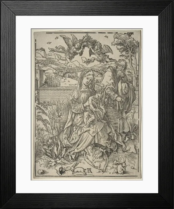 Framed Print : Holy Family with the Three Hares. Creator: Albrecht Dürer (German, 1471-1528) Framed Print : Holy Family with the Three Hares. Creator: Albrecht Dürer (German, 1471-1528)