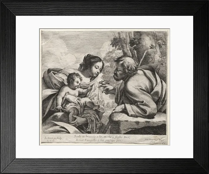 Framed Print : Holy Family, 1633. Creator: Simon Vouet (French, 1590-1649) Framed Print : Holy Family, 1633. Creator: Simon Vouet (French, 1590-1649)