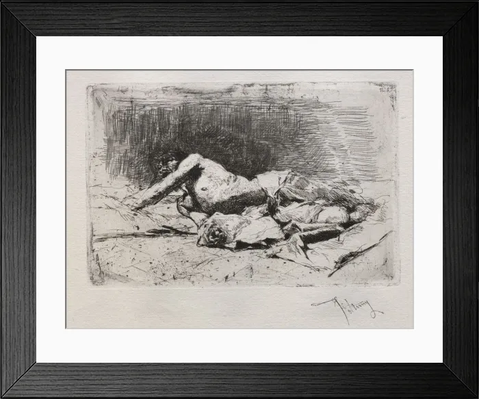 Framed Print : Homme se roulant de terre. Creator: Mariano Fortuny y Carbo (Spanish, 1838-1874) Framed Print : Homme se roulant de terre. Creator: Mariano Fortuny y Carbo (Spanish, 1838-1874)