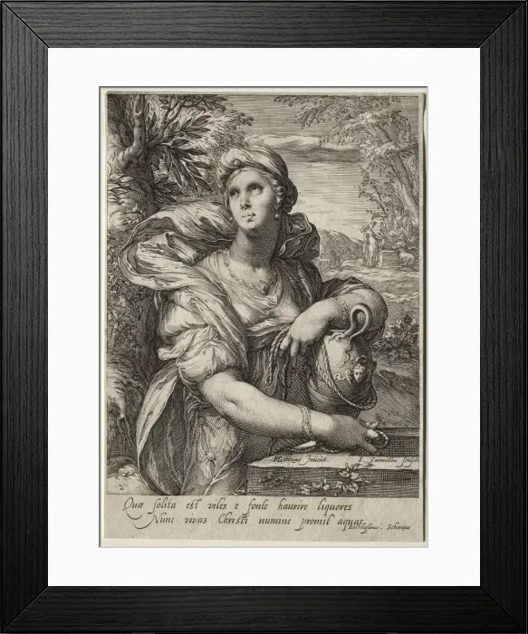 Framed Print : Heroines of the New Testament. Creator: Jan Saenredam (Dutch, 1565-1607) Framed Print : Heroines of the New Testament. Creator: Jan Saenredam (Dutch, 1565-1607)