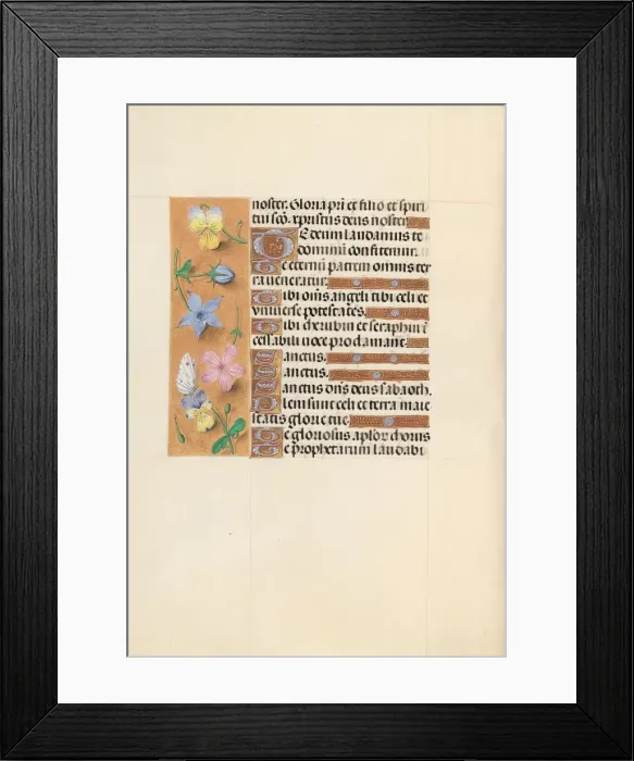 Framed Print : Hours of Queen Isabella the Catholic, Queen of Spain: Fol. 112v, c. 1500. Creator Framed Print : Hours of Queen Isabella the Catholic, Queen of Spain: Fol. 112v, c. 1500. Creator