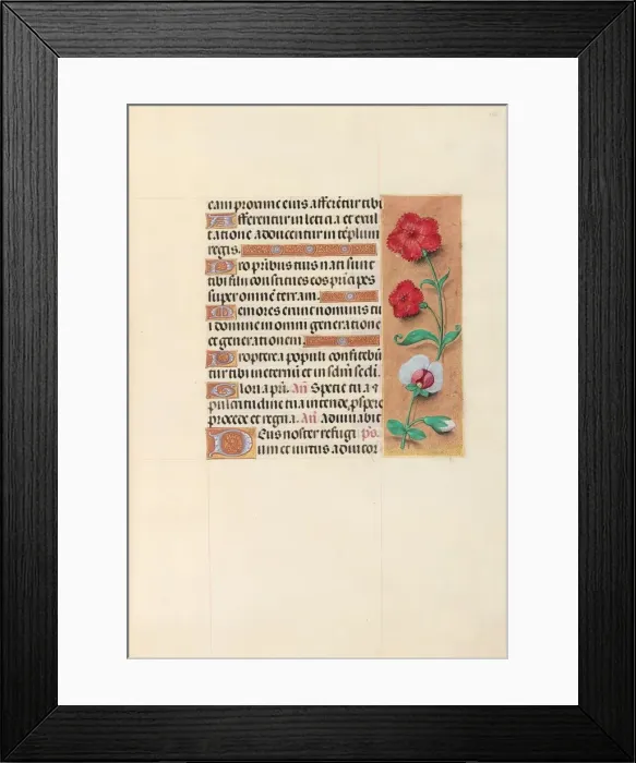 Framed Print : Hours of Queen Isabella the Catholic, Queen of Spain: Fol. 105r, c. 1500. Creator Framed Print : Hours of Queen Isabella the Catholic, Queen of Spain: Fol. 105r, c. 1500. Creator
