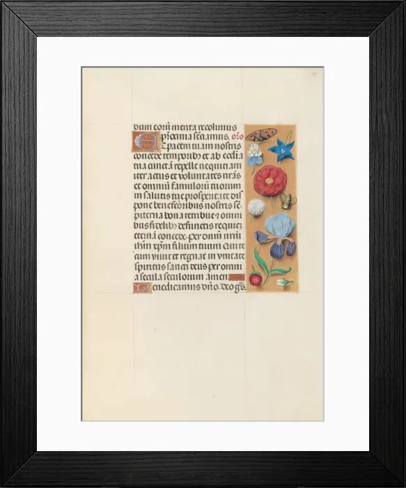 Framed Print : Hours of Queen Isabella the Catholic, Queen of Spain: Fol. 140r, c. 1500. Creator Framed Print : Hours of Queen Isabella the Catholic, Queen of Spain: Fol. 140r, c. 1500. Creator